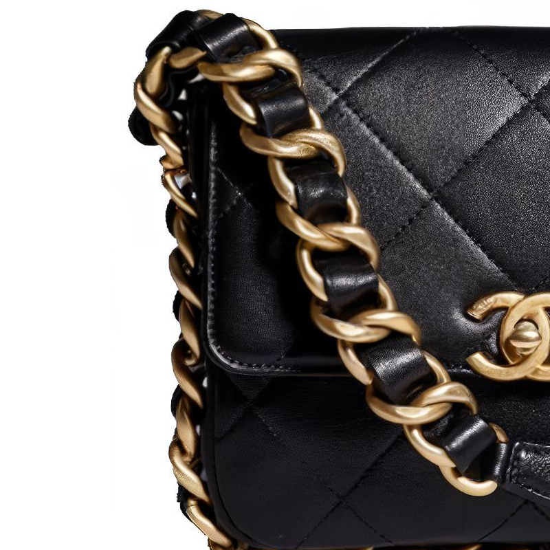 Женская сумка Chanel 21K (черная) — фото 4