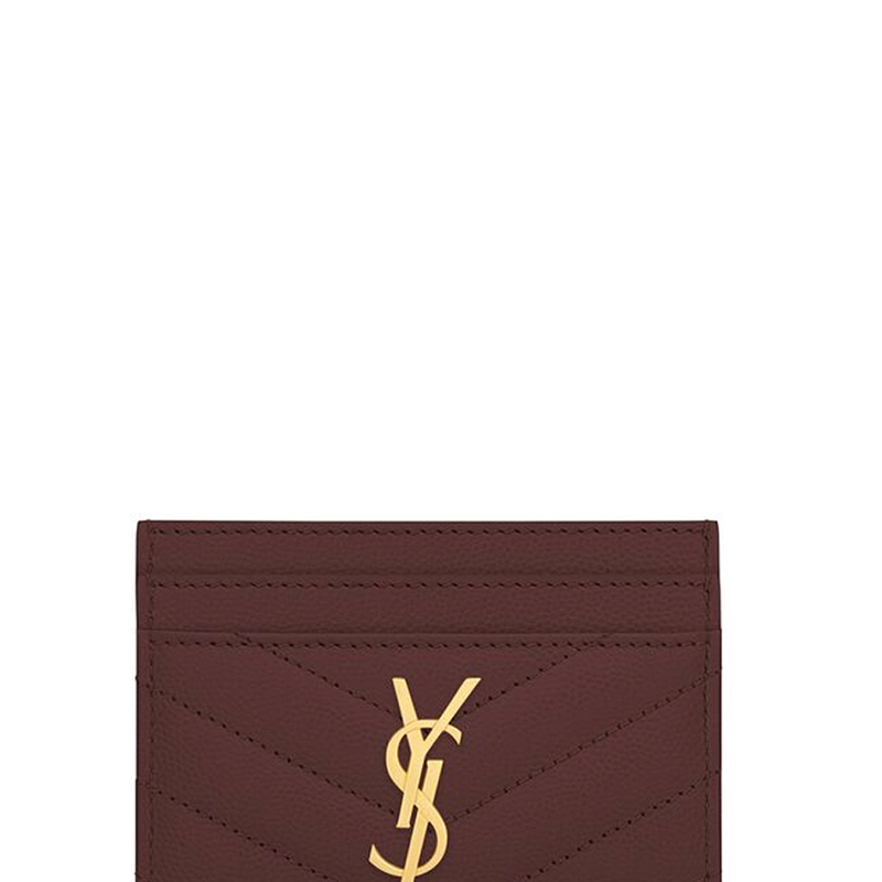 Женский кошелек SAINT LAURENT YSL CASSANDRE (бордовый) — фото 3