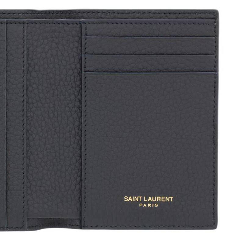 Мужской кошелек SAINT LAURENT CASSANDRE (глубокий синий) — фото 5