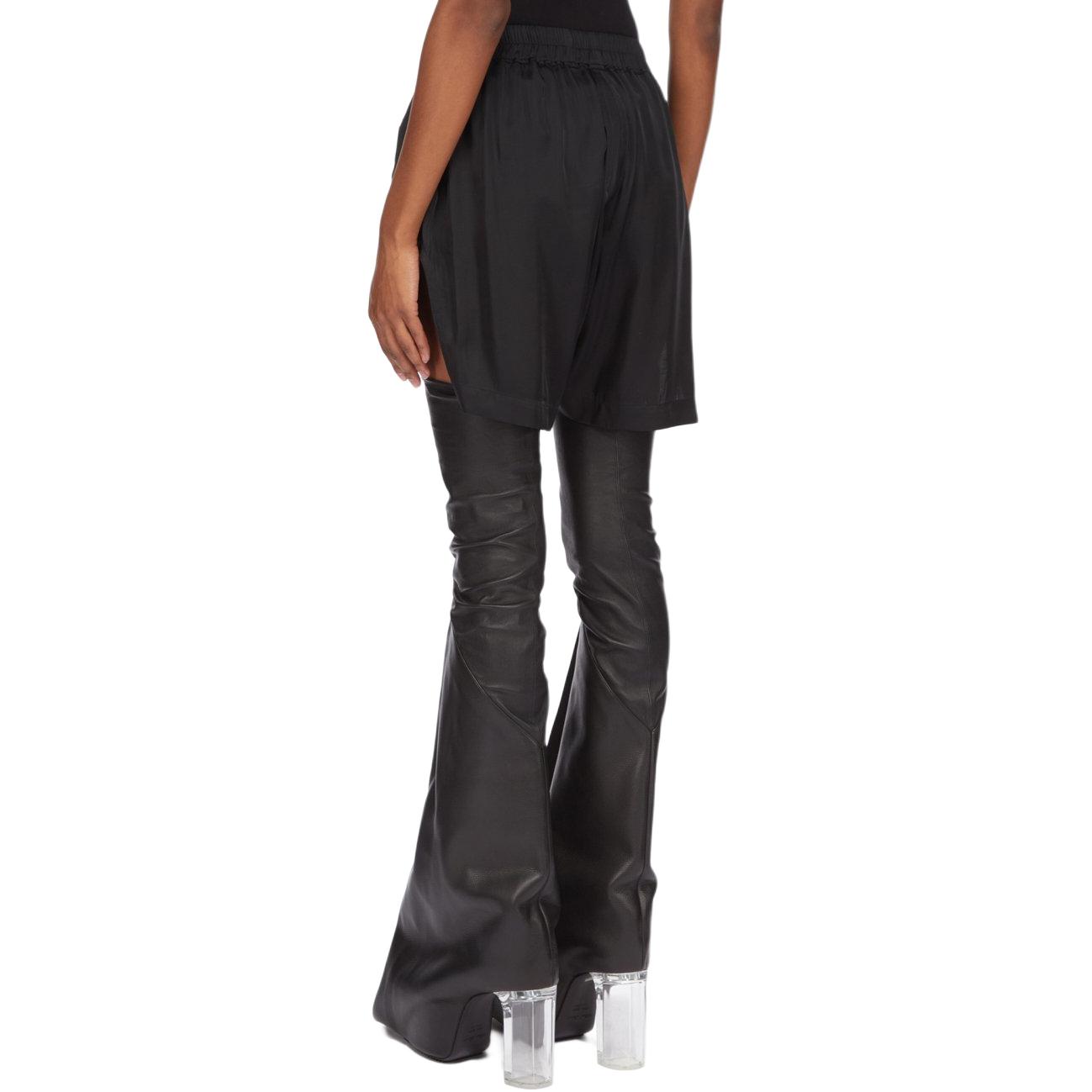 Женские шорты RICK OWENS RO01E7377SCH (черные) — фото 4