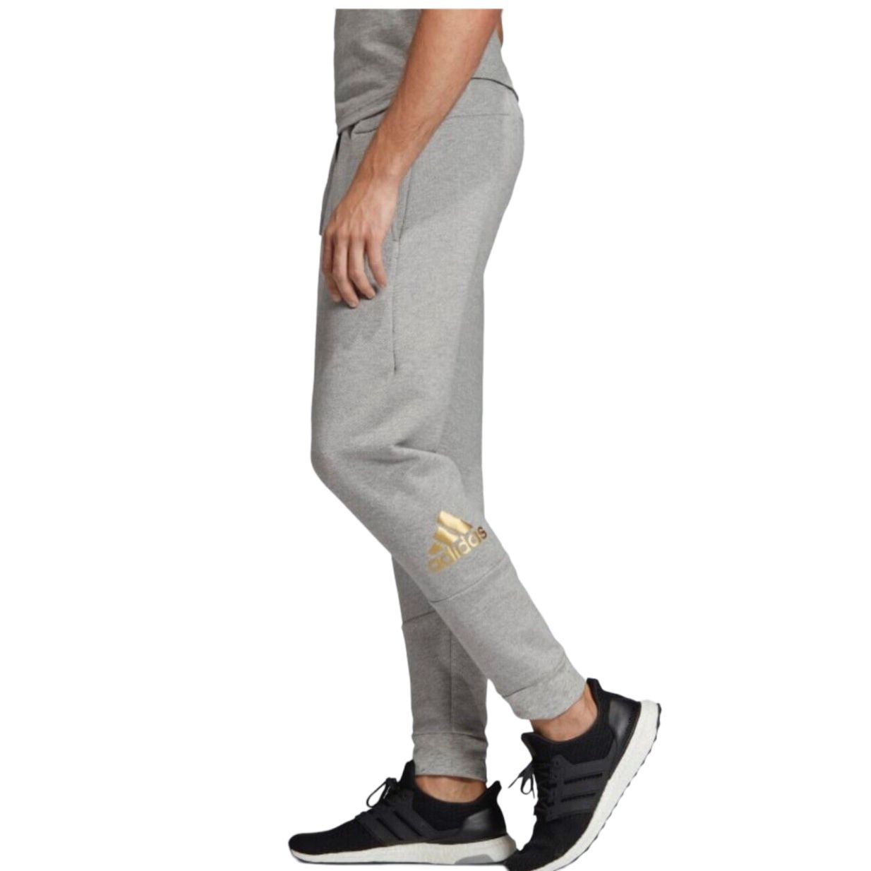 Adidas Sport Sports Pants Men’s Medium Gray Heather/Matte High Polish Finish Color