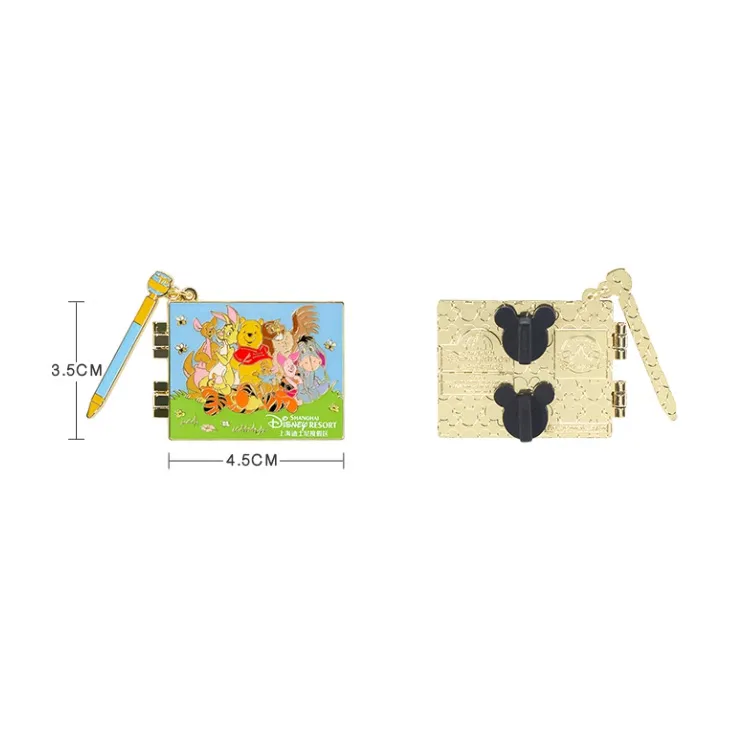 Disney x DISNEYLAND Winnie The Pooh And Friends Signature BOOK Shanghai Disney Badges