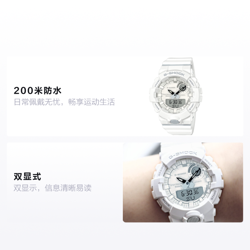 Мужские часы Casio G-SHOCK (белые) — фото 2