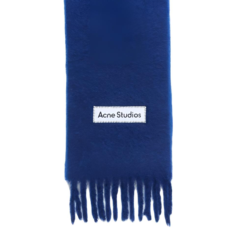 Мужской шарф Acne Studios (синий) — фото 3