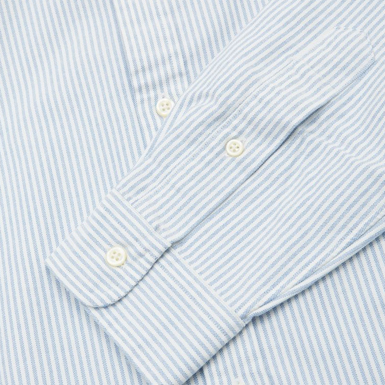 Мужская рубашка Ralph Lauren Logo (синяя) — фото 8