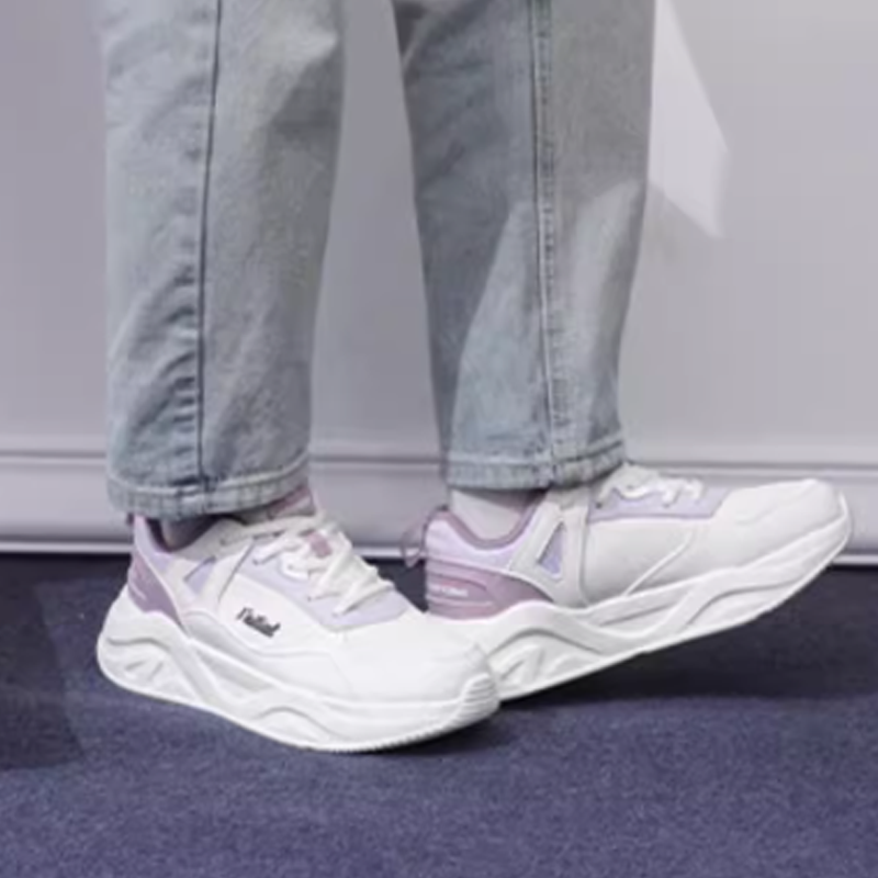 361° Slip Resistant Abrasion Resistant Low top Running Shoes Women’s White Purple