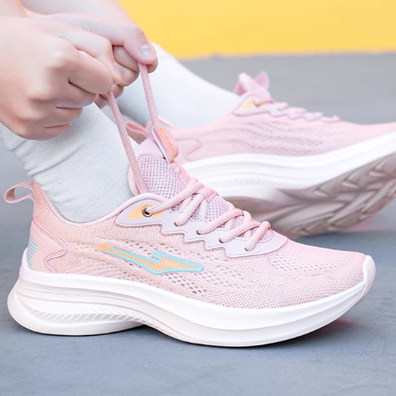 Erke Cushioning, Wear Resistant Low top Running Shoes Women’s Pink