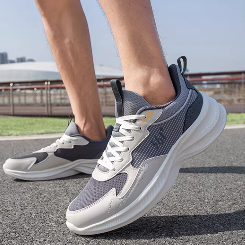 361° Slip Resistant, Abrasion Resistant, Lightweight Low top Casual Running Shoes Men’s White Gray