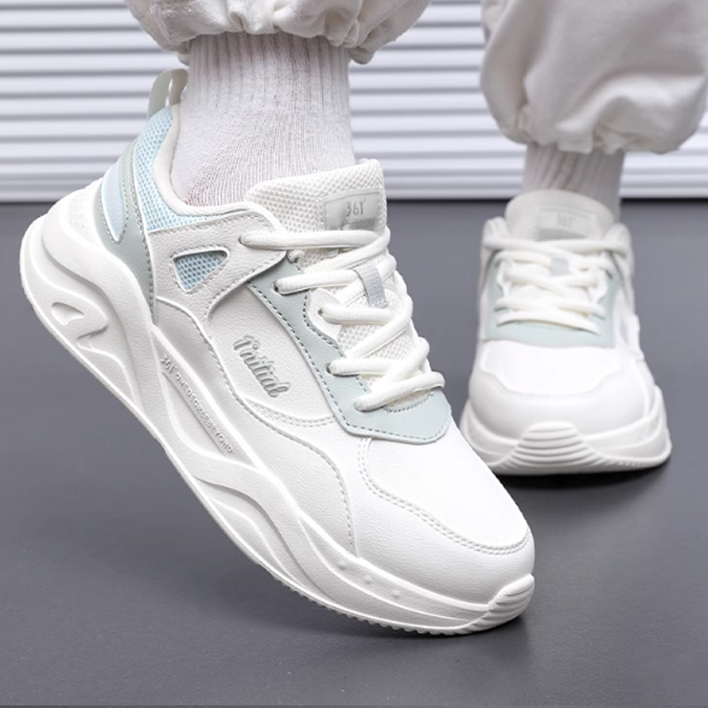 361° Abrasion Resistant, Breathable, Lightweight Low top Running Shoes Women’s White Blue