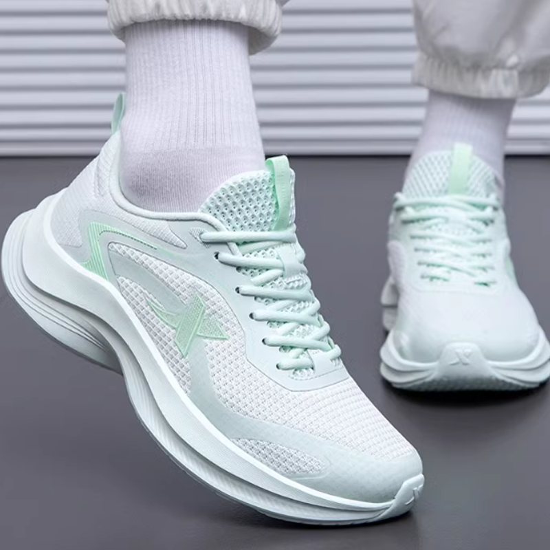 XTEP Cushioning Breathable Lightweight Low top Casual Running Shoes Women’s Green