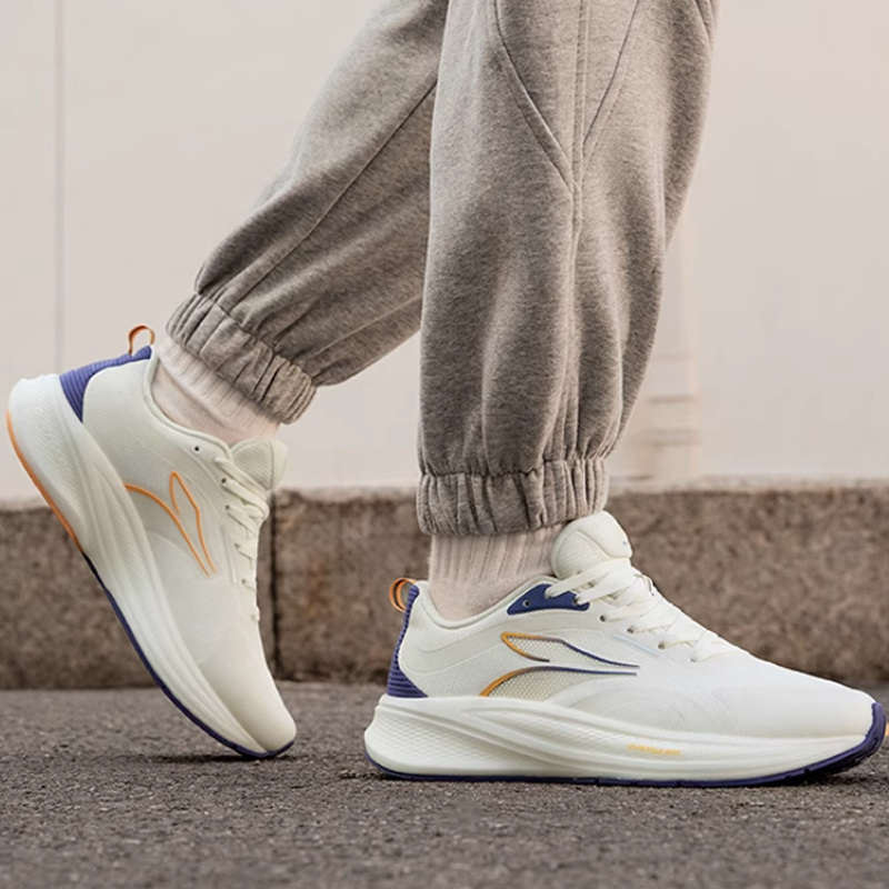 361° Slip Resistant Abrasion Resistant Slip Resistant Abrasion Resistant Low top Running Shoes Men’s White Blue Yellow