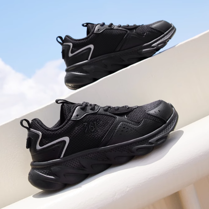 361° Mesh Abrasion Resistant Breathable Low top Running Shoes Women’s Black