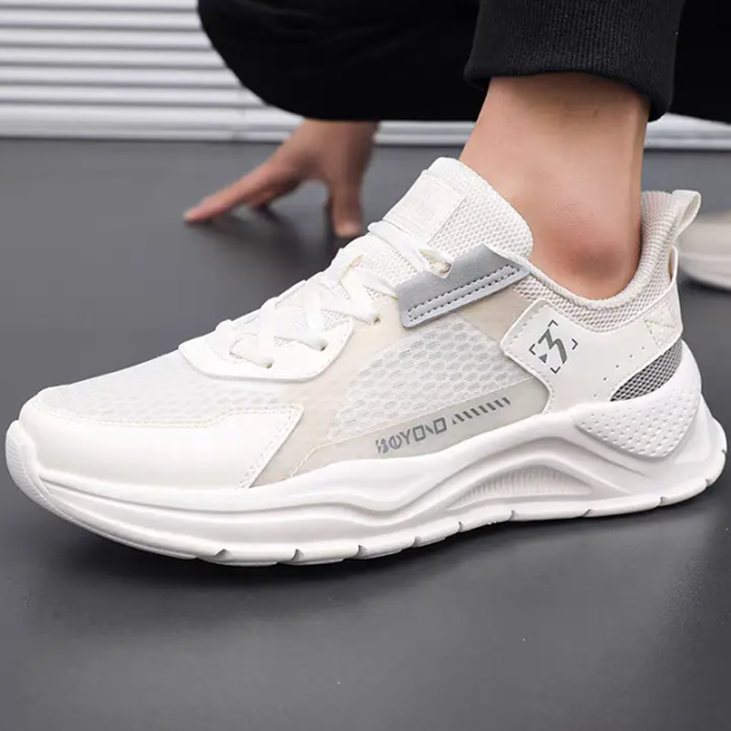 361° Slip Resistant And Breathable Low top Casual Running Shoes Men’s White Gray