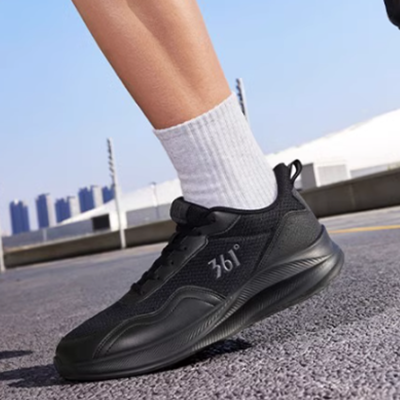 361° Slip Resistant Abrasion Resistant Low top Casual Running Shoes Men’s Obsidian Black