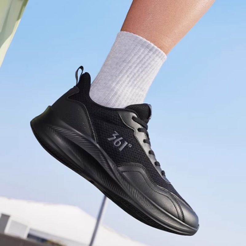 361° Slip Resistant Abrasion Resistant Low top Casual Running Shoes Men’s Obsidian Black