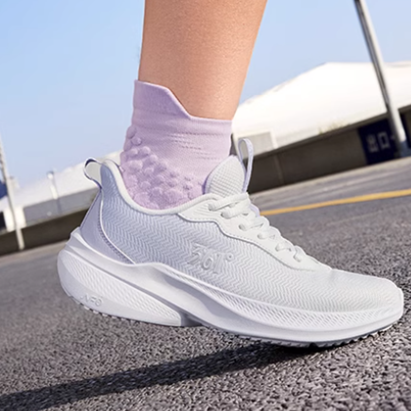 361° Cushioning Abrasion Resistant Lightweight Low top Casual Running Shoes Women’s White Purple