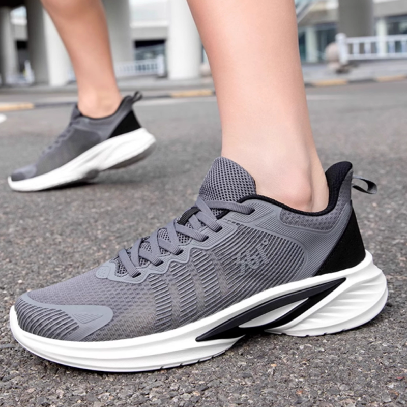 361° Abrasion Resistant, Breathable, Lightweight Low top Sprint Running Shoes Men’s Gray