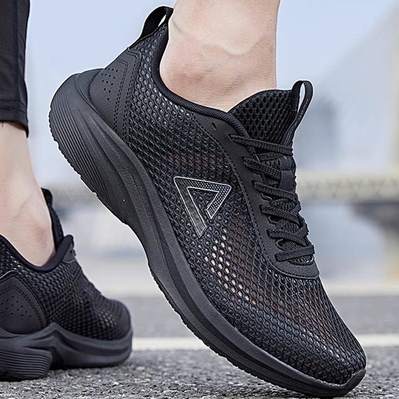 PEAK Low top Casual Running Shoes Men’s All Black