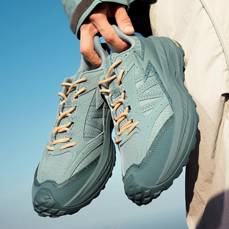 361° Cushioning Slip Resistant Abrasion Resistant Low top Casual Trail Running Shoes Men’s Green