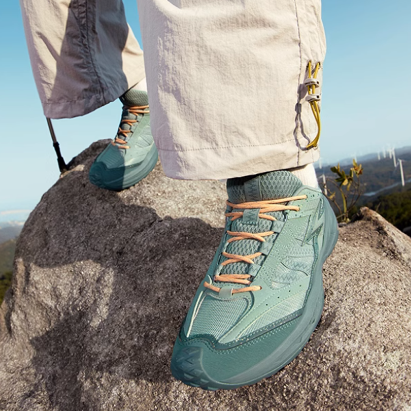 361° Cushioning Slip Resistant Abrasion Resistant Low top Casual Trail Running Shoes Men’s Green