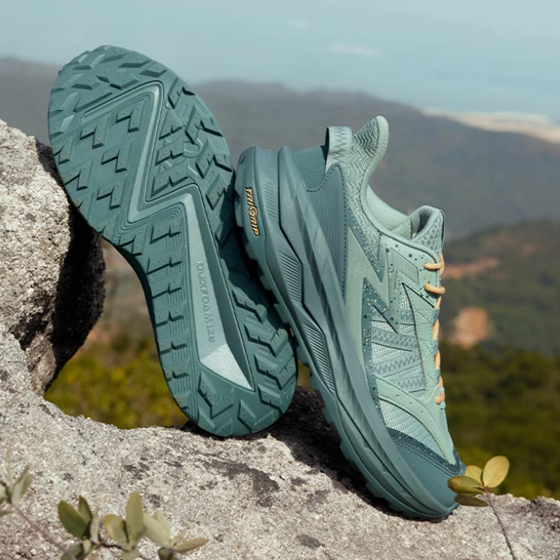 361° Cushioning Slip Resistant Abrasion Resistant Low top Casual Trail Running Shoes Men’s Green