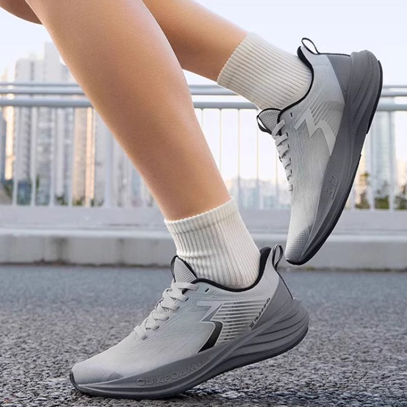361° Slip Resistant Abrasion Resistant Slip Resistant Abrasion Resistant Low top Casual Sprint Running Shoes Men’s Gray
