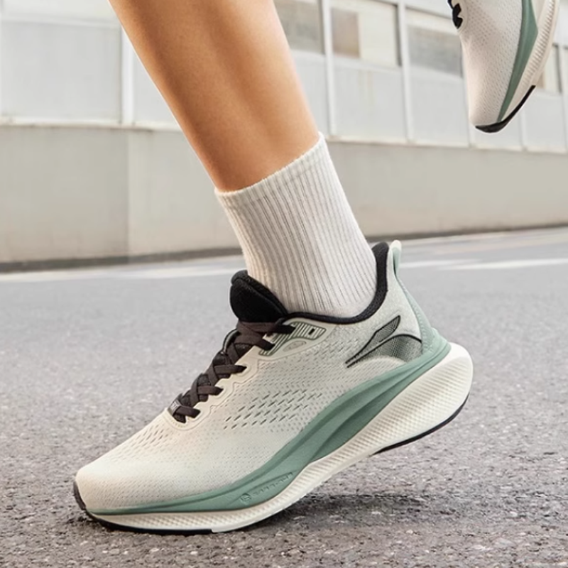 361° Slip Resistant, Abrasion Resistant, Breathable Low top Sprint Running Shoes Unisex Gray Green