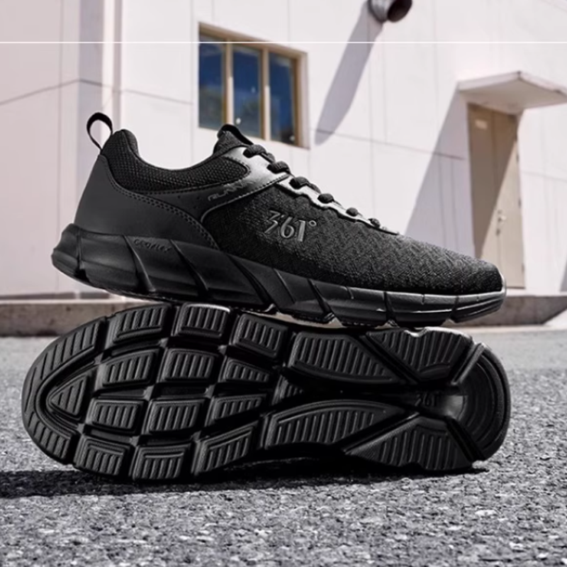 361° Slip Resistant Abrasion Resistant Low top Casual Running Shoes Men’s Obsidian Black