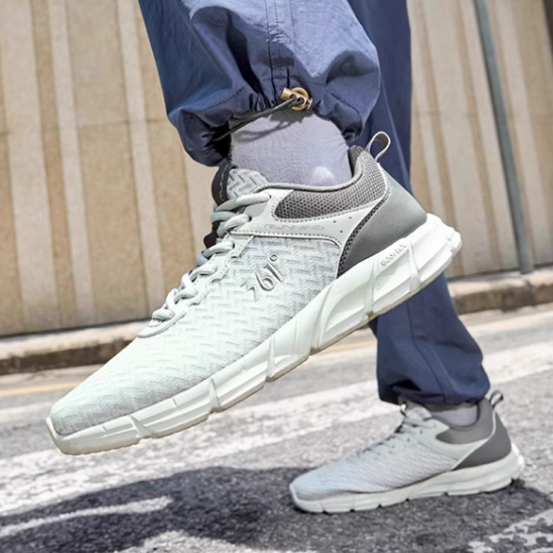 361° Abrasion Resistant, Breathable, Lightweight Low top Casual Running Shoes Men’s Gray