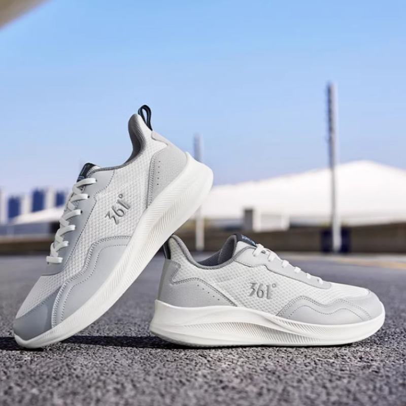361° Slip Resistant Abrasion Resistant Low top Casual Running Shoes Men’s Gray