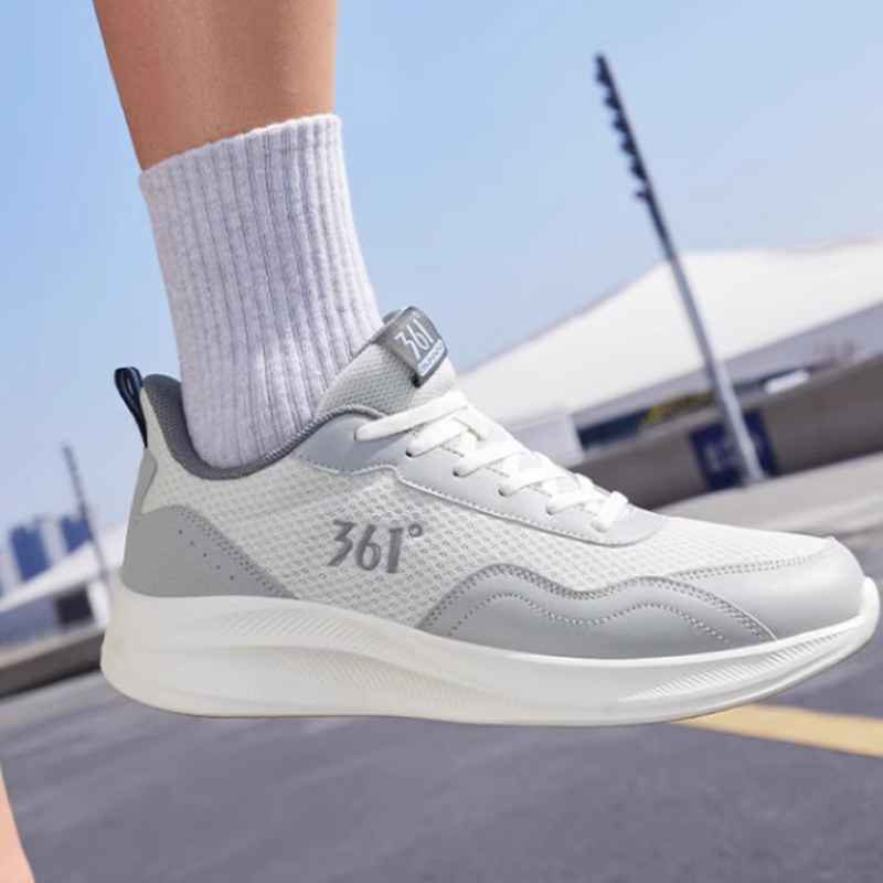 361° Slip Resistant Abrasion Resistant Low top Casual Running Shoes Men’s Gray