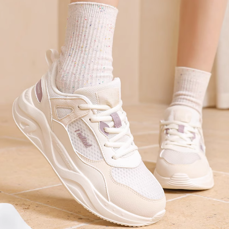 361° Cushioning Breathable Low top Casual Running Shoes Women’s White