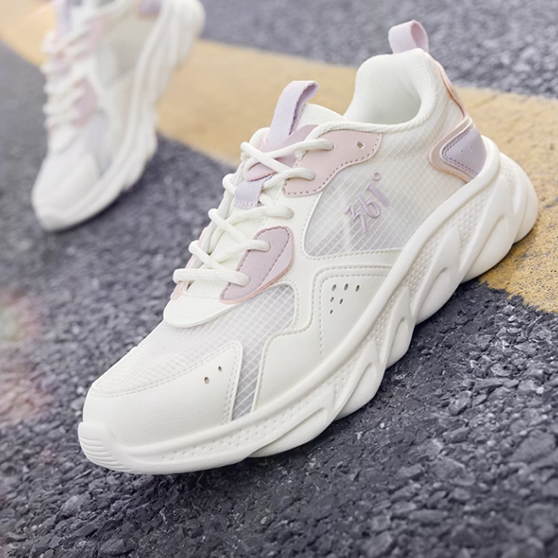 361° Slip Resistant Abrasion Resistant Slip Resistant Abrasion Resistant Low top Running Shoes Women’s White Purple