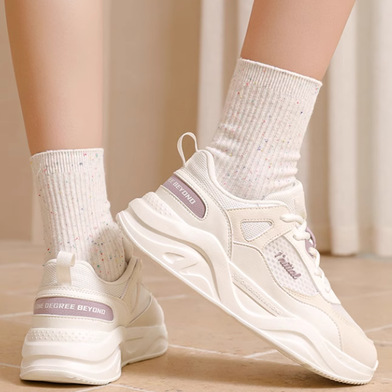 361° Cushioning Breathable Low top Casual Running Shoes Women’s White
