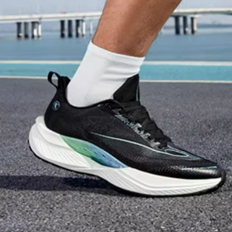 QIAODAN Flying Shadow TEAM3.0 Cushioning Slip Resistant Abrasion Resistant Low top Marathon Running Shoes Men’s