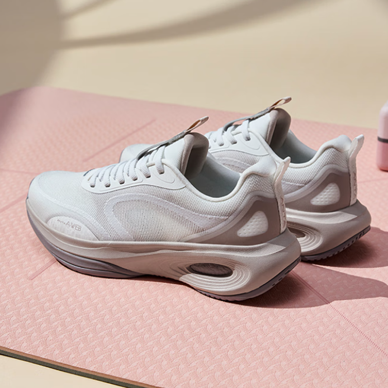 Anta Cushioning Low top Running Shoes Women’s White Pink