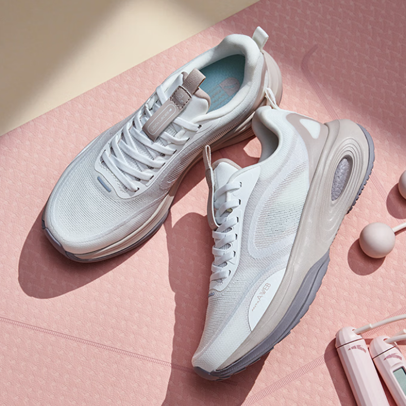 Anta Cushioning Low top Running Shoes Women’s White Pink
