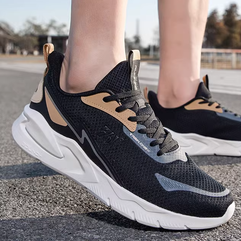 361° Cushioning Abrasion Resistant Breathable Low top Casual Running Shoes Men’s Black Brown