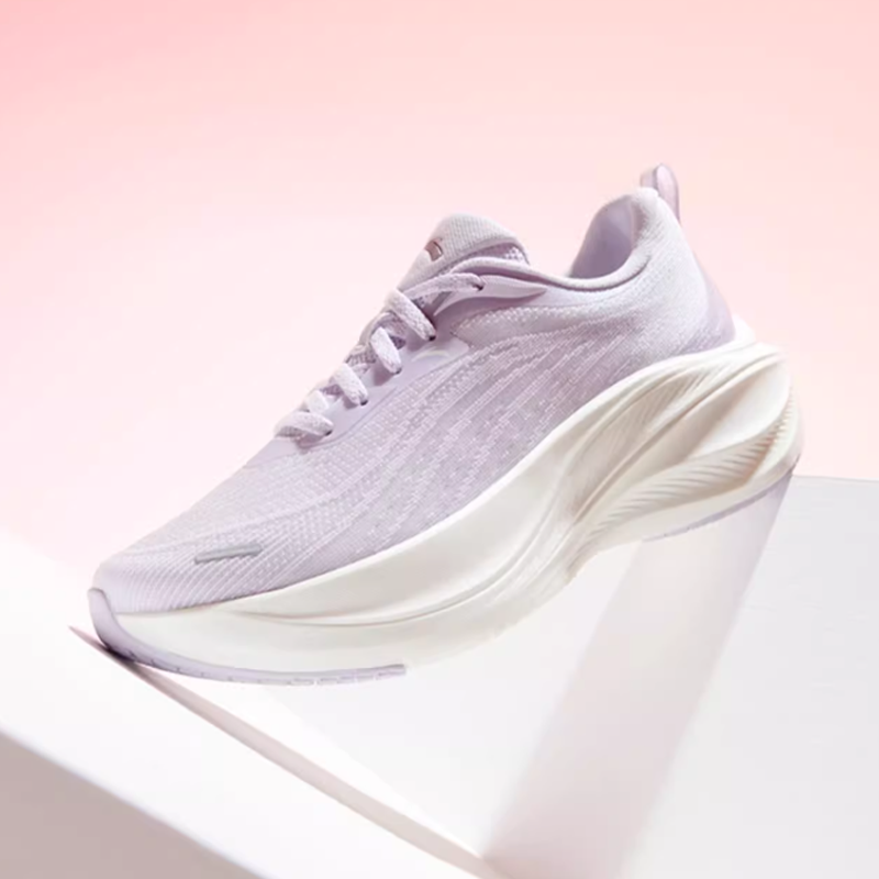 Anta Cushioning Abrasion Resistant Rebound Low top Sprint Running Shoes Women’s Misty Purple