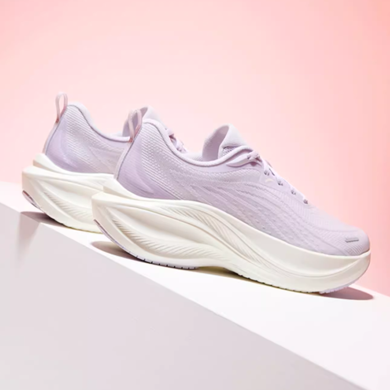 Anta Cushioning Abrasion Resistant Rebound Low top Sprint Running Shoes Women’s Misty Purple