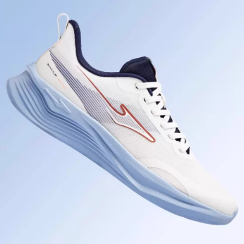Erke Slip Resistant Abrasion Resistant Low top Casual Running Shoes Men’s White Blue
