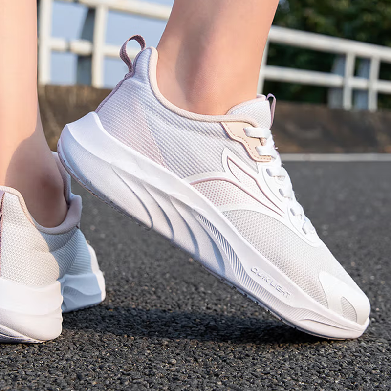 361° Cushioning Slip Resistant Breathable Low top Casual Running Shoes Women’s White Purple