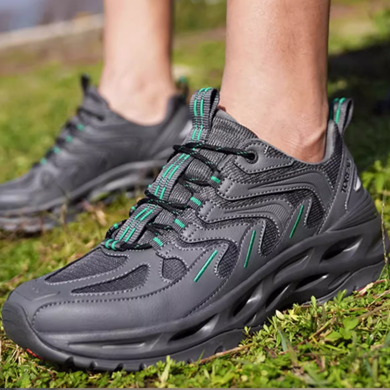 TOREAD 2.0 Upgraded, Slightly Larger Size Breathable And Slip Resistant Low top Outdoor Shoes Men’s Dark Gray Green