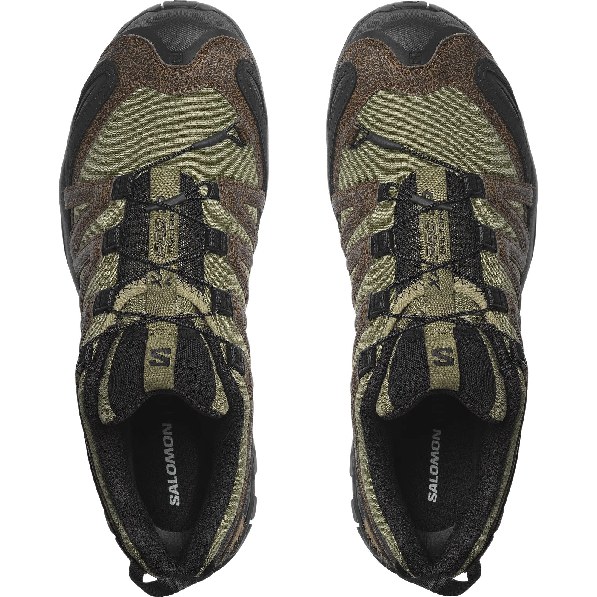 SALOMON XA PRO 3D Cushioning Breathable Support Trail Running Shoes Unisex Green Brown