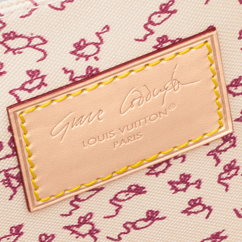 Женская сумка Louis Vuitton x Grace Coddington (бежевая) — фото 6