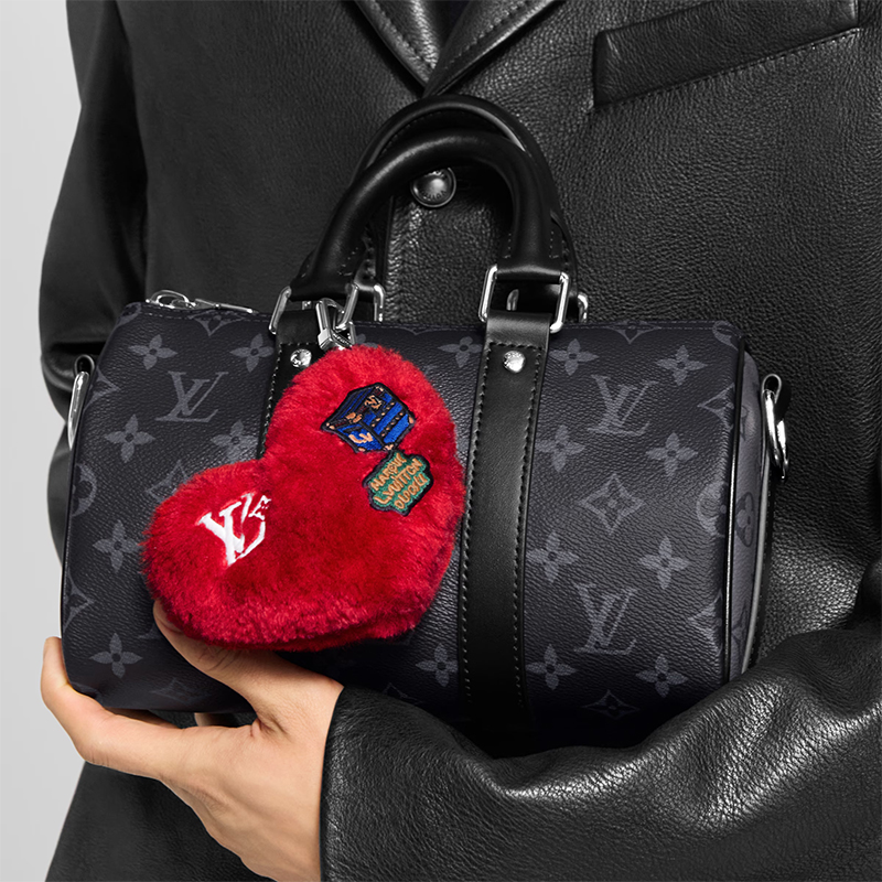 Брелок Louis Vuitton LuckyHEART (красный) — фото 5