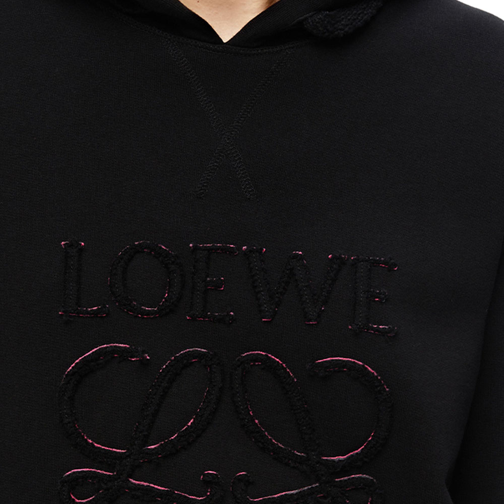 Женское худи LOEWE (черное) — фото 5