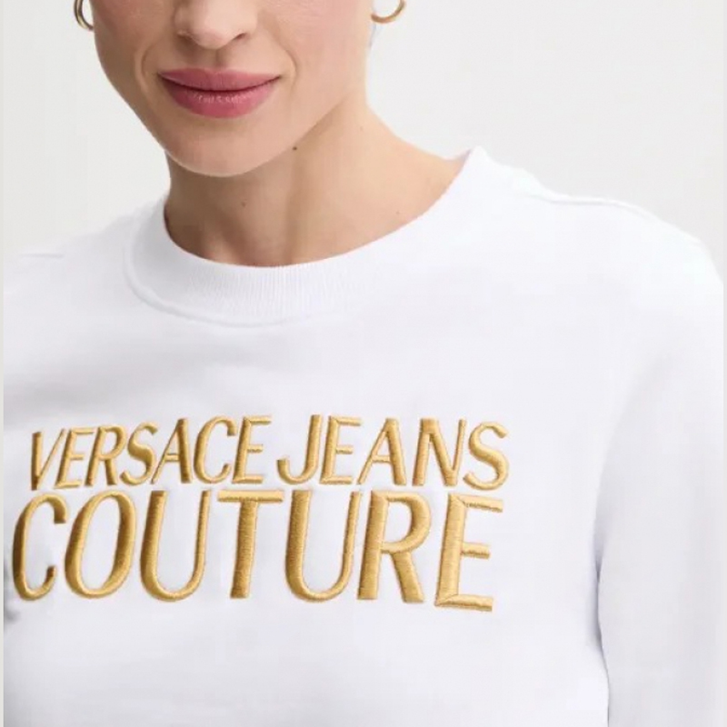 Женское худи Versace JEANS COUTURE (белое) — фото 5