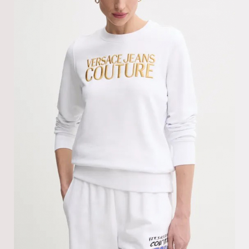 Женское худи Versace JEANS COUTURE (белое) — фото 3