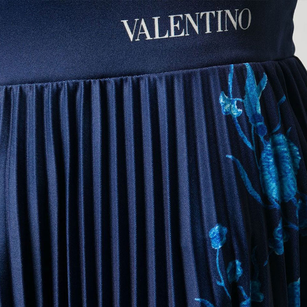 Женская юбка Valentino (синяя) — фото 5